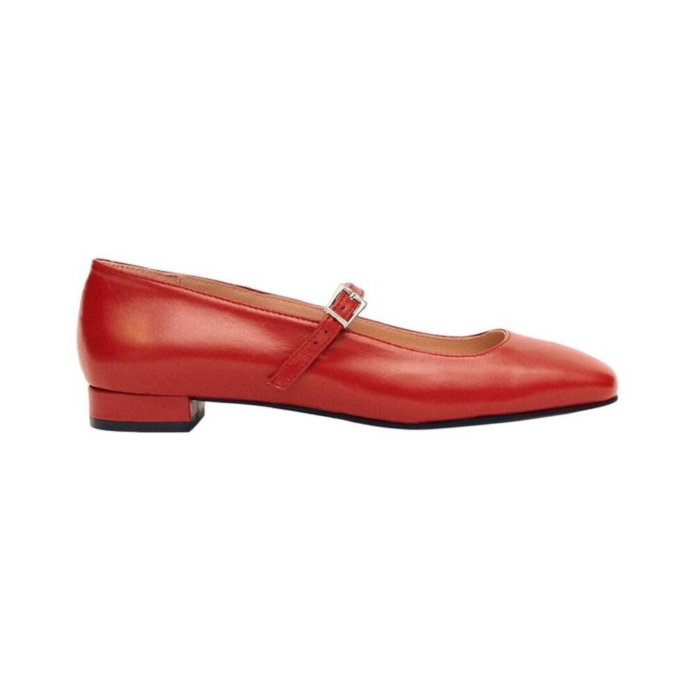 Alohas Por Do Sol Leather Ballet Flat, Red